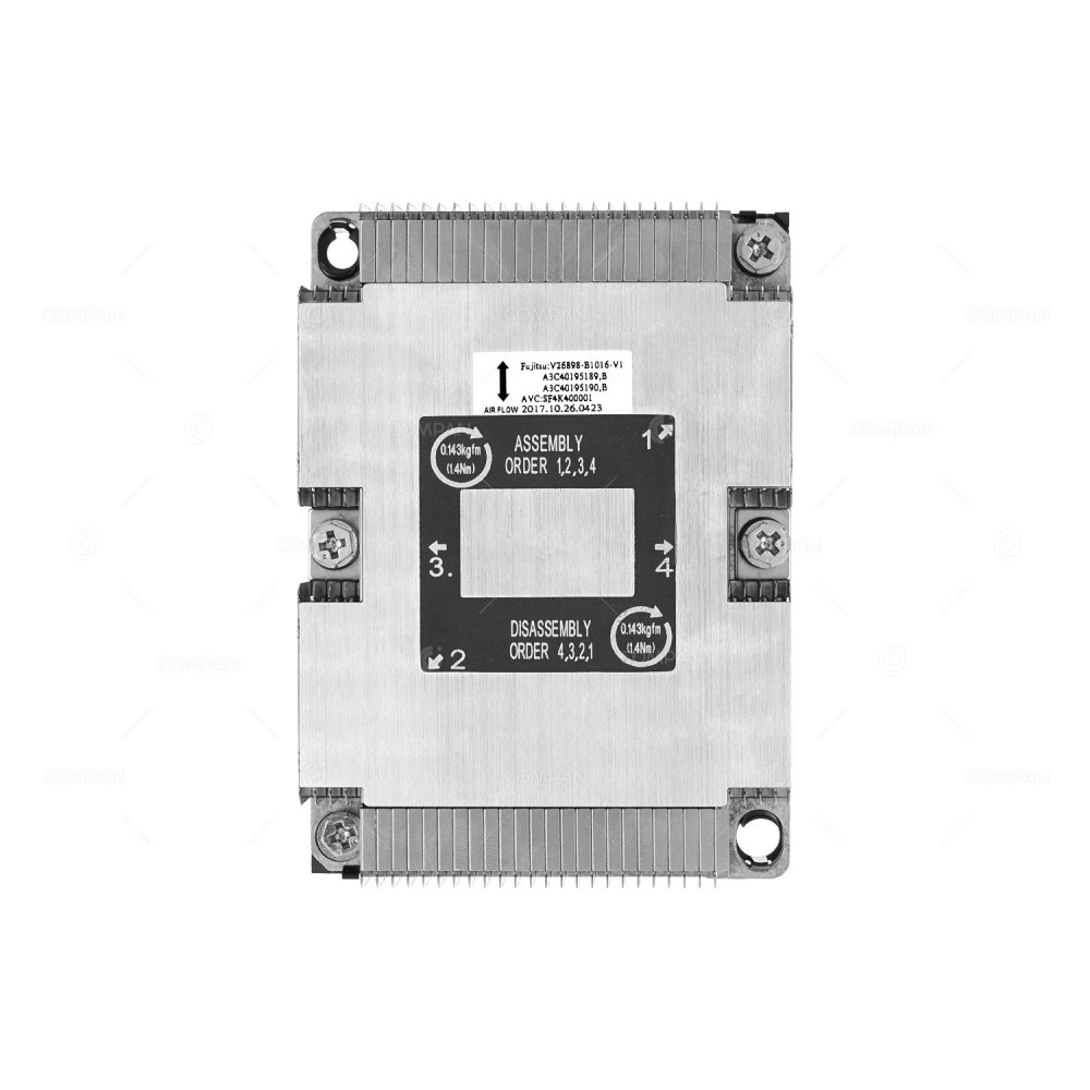 A3C40195189  FUJITSU HEATSINK SOCKET LGA3647 1U  FOR RX2540 M4